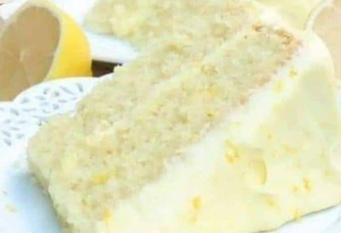 Lemon  Velvet Cake and Cream Cheese