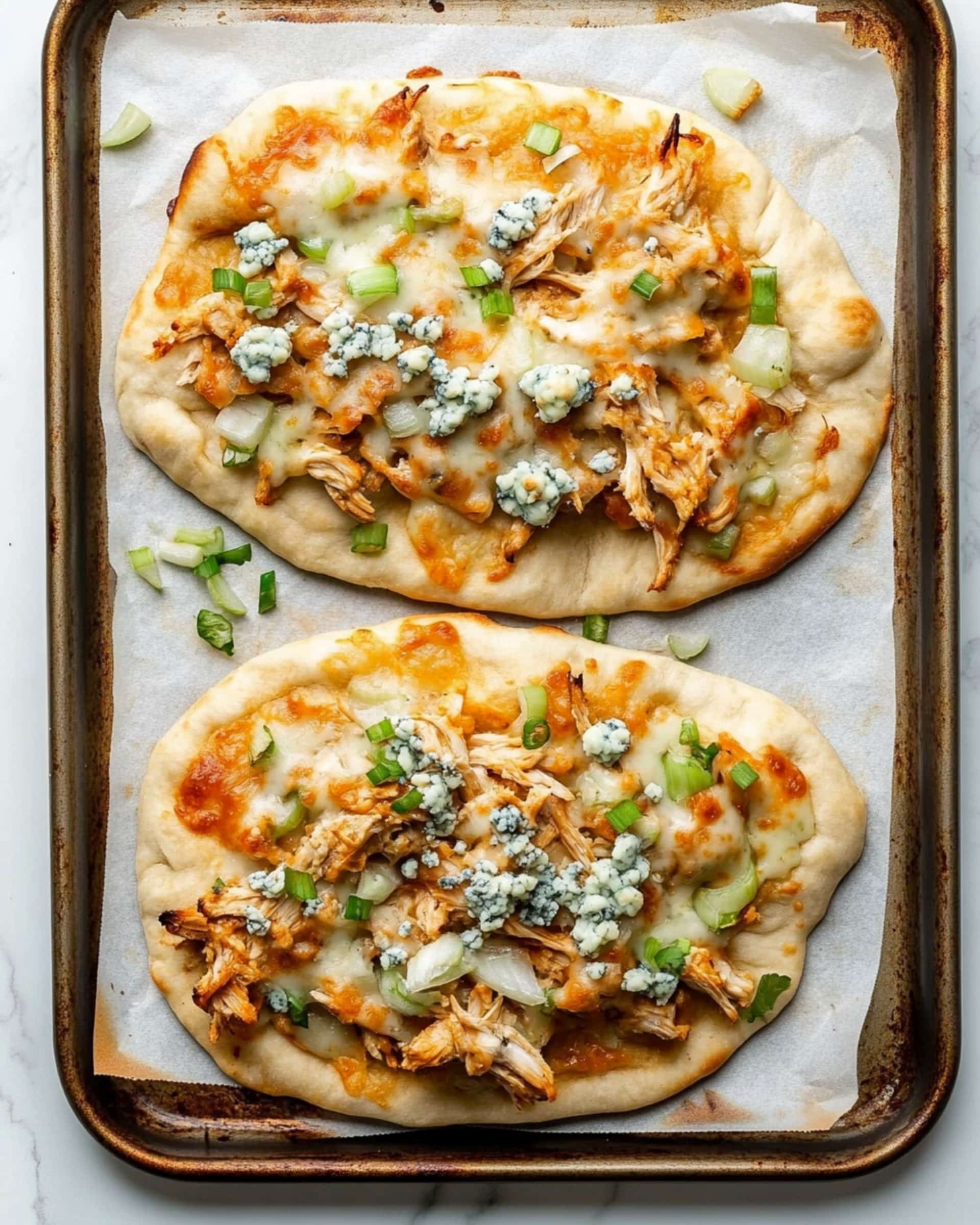 Buffalo Chicken Flatbread Pizza Recipe 2 Buffalo Chicken Flatbread Pizza Recipe