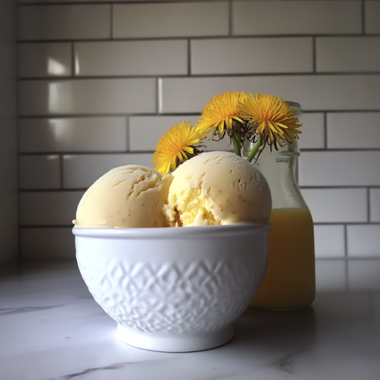 Dandelion & Honey Ice Cream