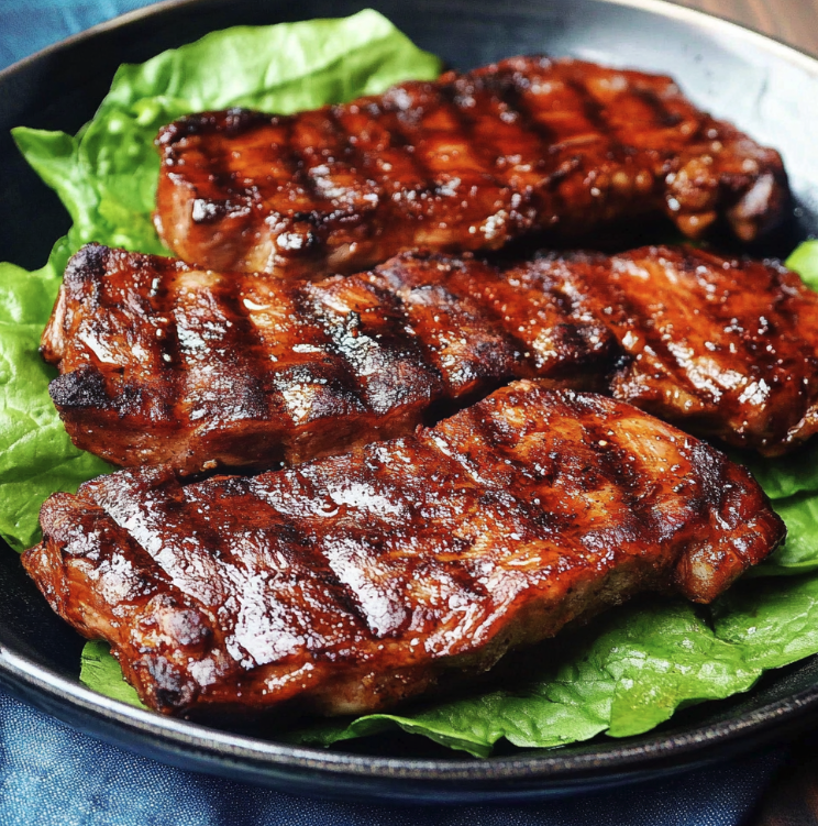Barbecued Pork Steaks