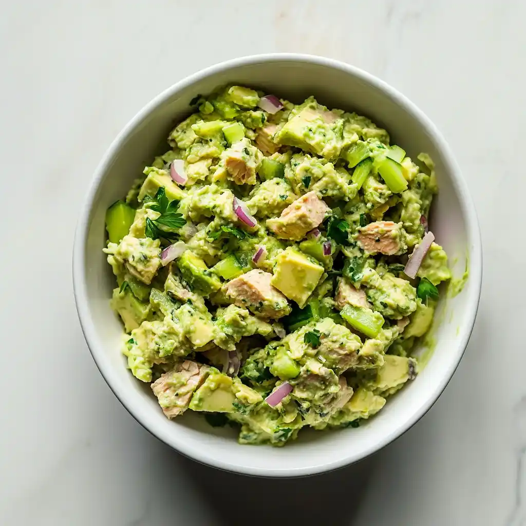 Healthy Avocado Tuna Salad Recipe (10Minutes)