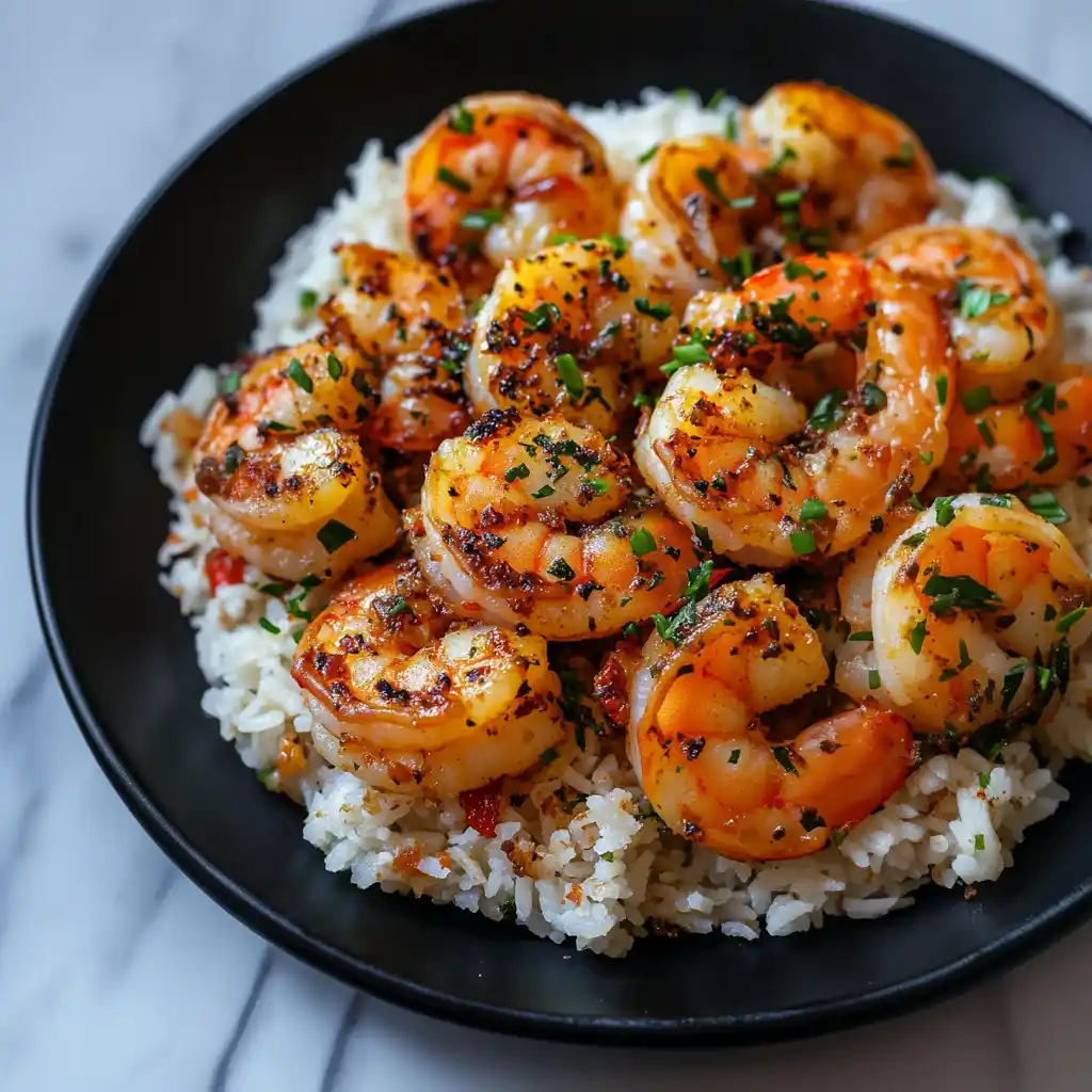 Garlic Butter Shrimp and Rice (30Minutes)