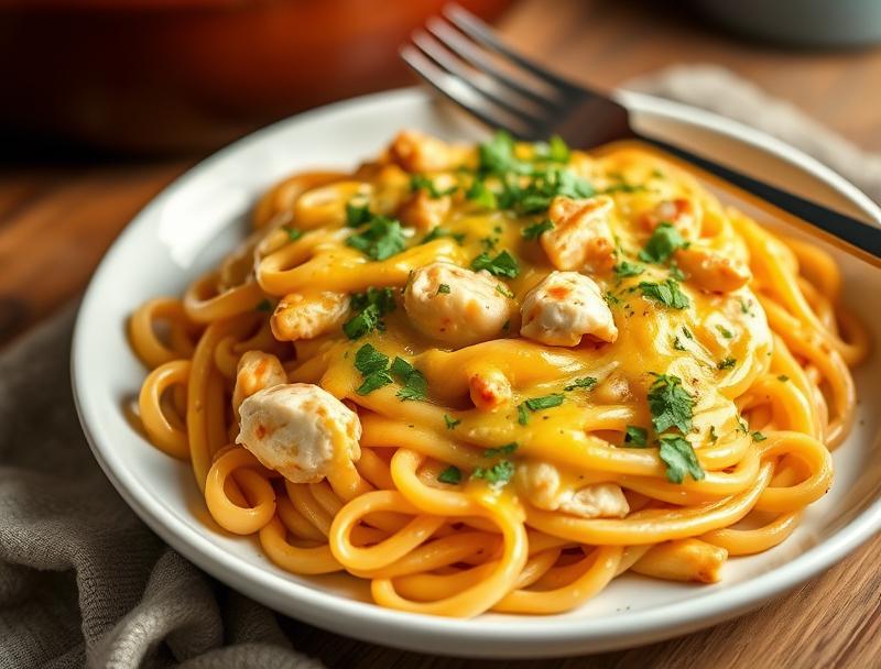 Creamy Quick Chicken Cheesy Rich Pasta