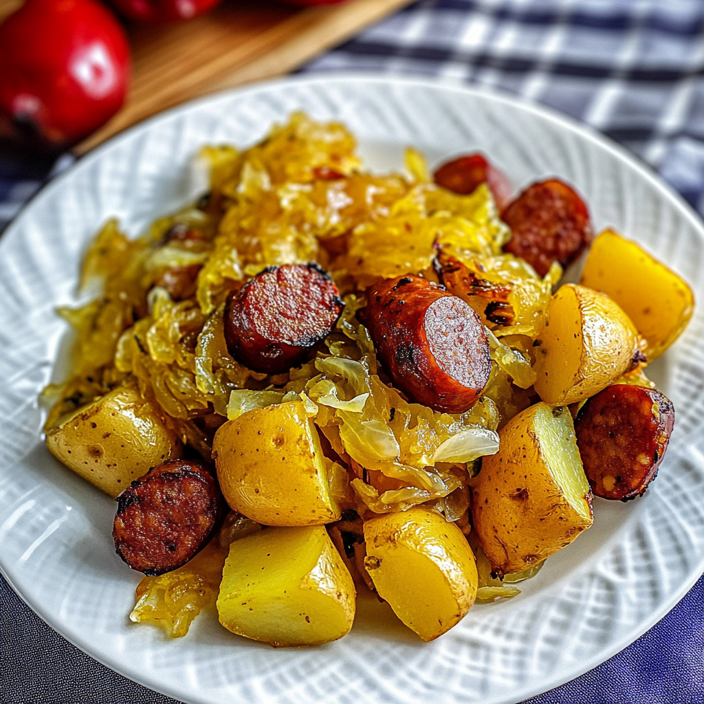 Sausage, Sauerkraut and Potatoes
