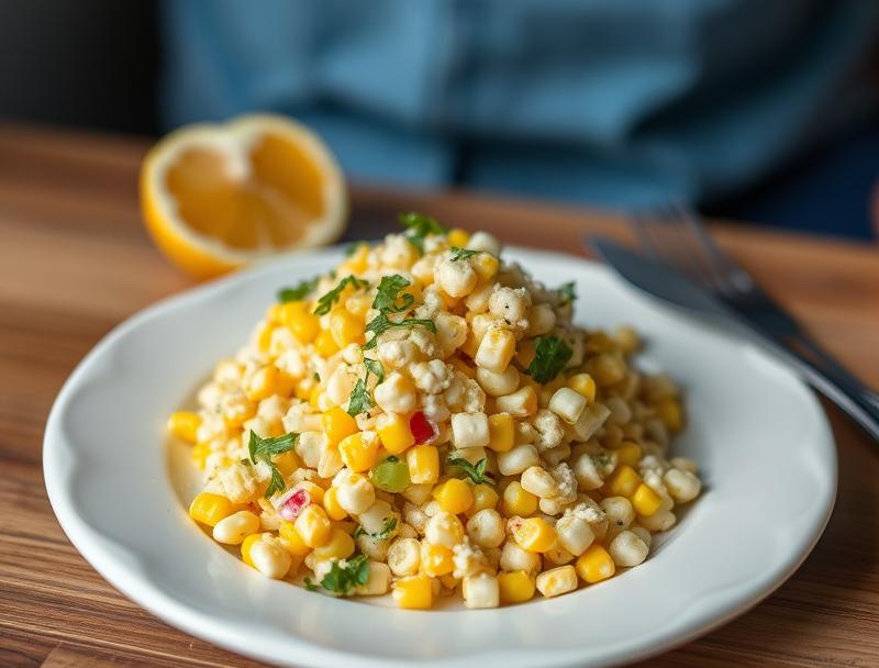 Sweet Corn Fresh Creamy Healthy Salad