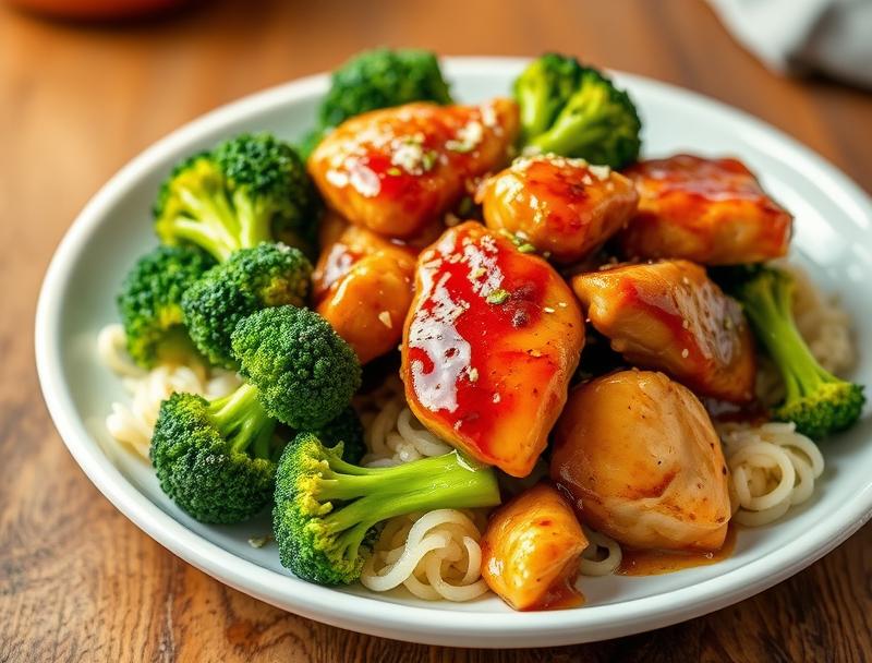 Sweet Honey Garlic Savory Chicken Broccoli