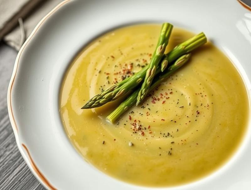 Creamy Quick Asparagus Healthy Vegan Soup