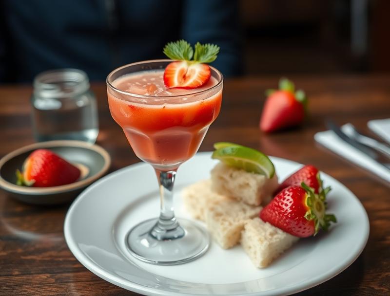 Sweet Strawberry Fresh Fruity Spicy Margarita