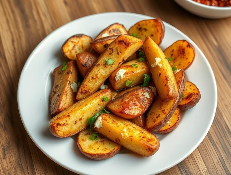 Crispy Greek Soft Spicy Roasted Potatoes