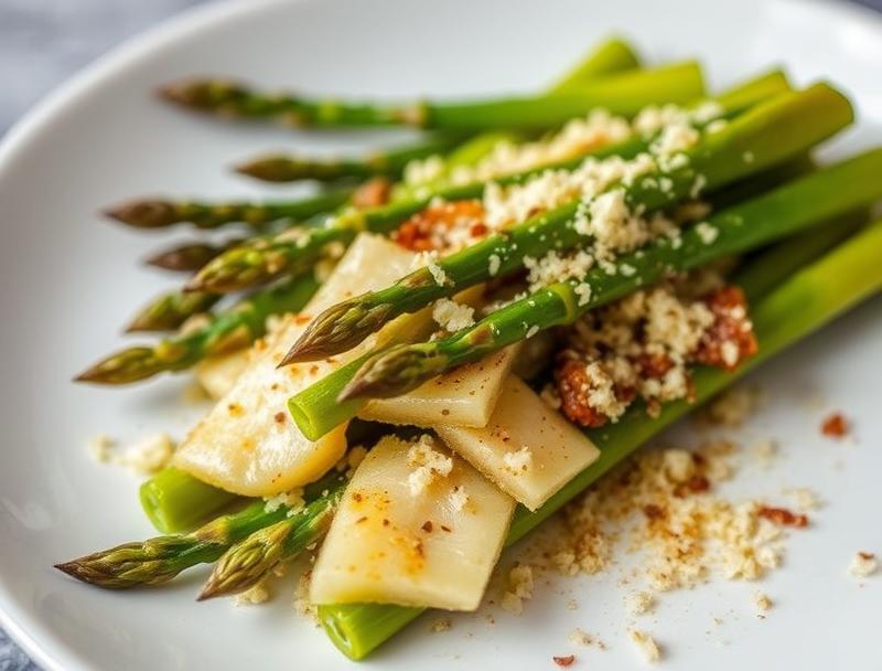 Quick Savory Roasted Cheesy Fresh Asparagus
