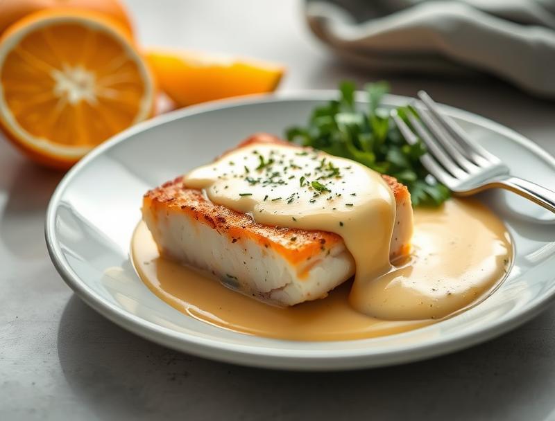 Quick Cod Savory Orange Sweet Blanc