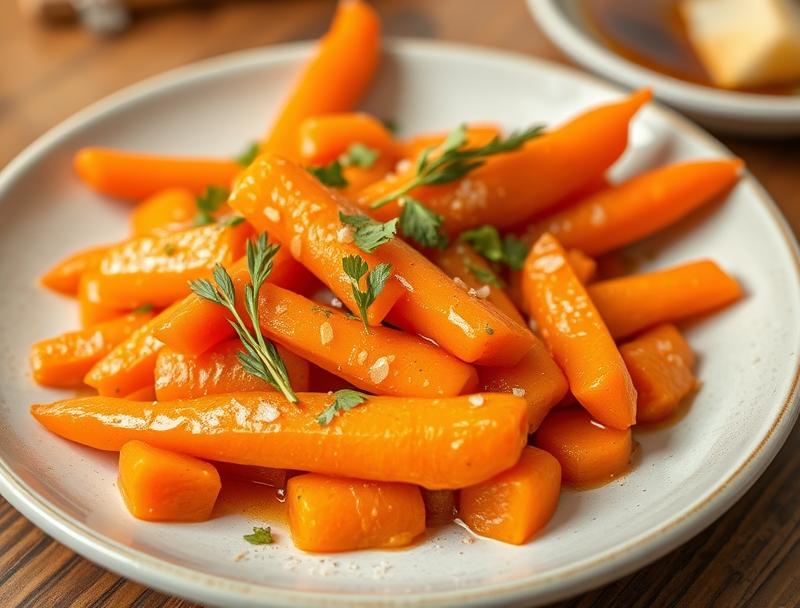 Sweet Hot Spicy Honey Glazed Carrots