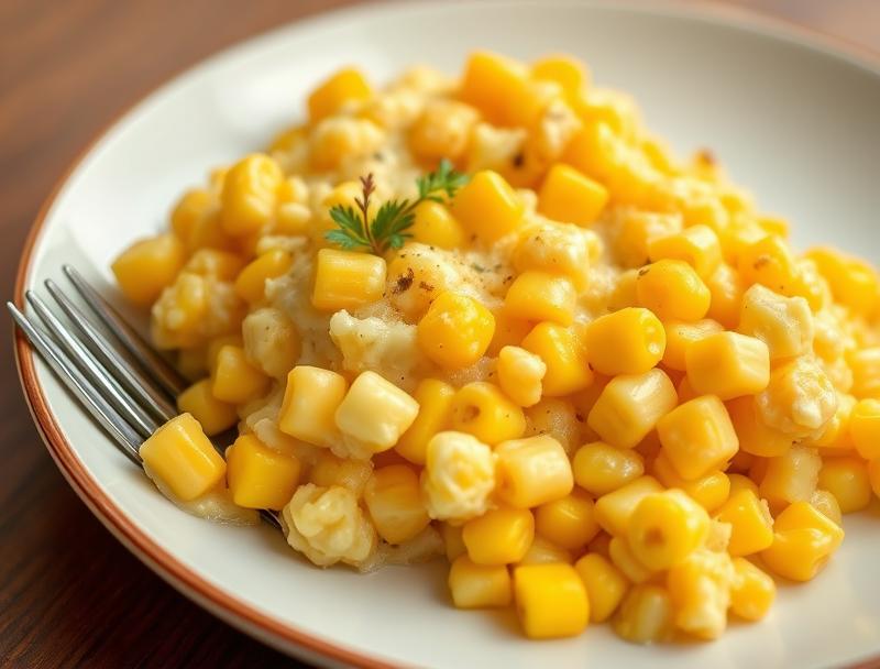 Sweet Corn Creamy Rich Cheesy Baked