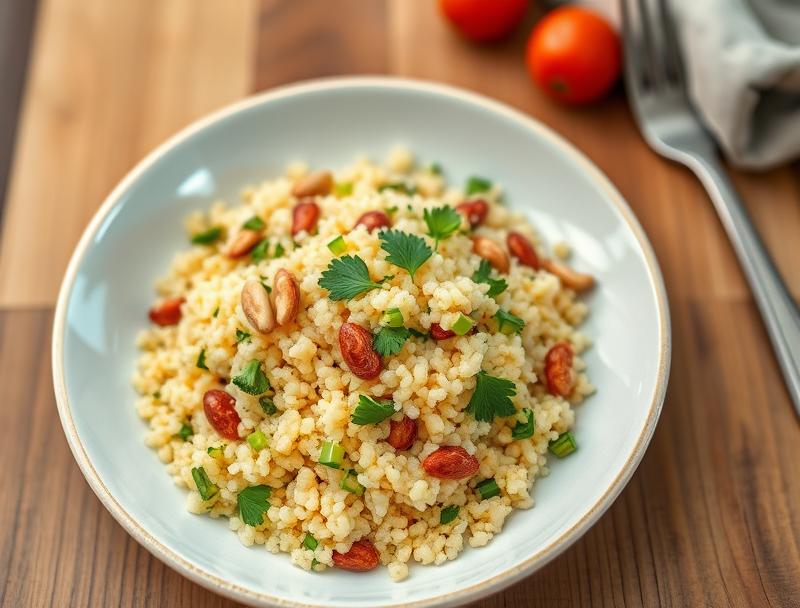 Fresh Quick Couscous Sweet Pine Parsley