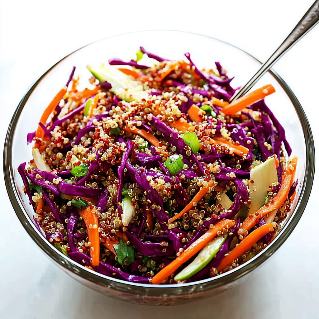 Easy Sesame Quinoa Slaw